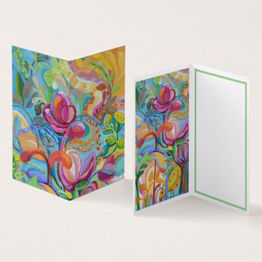 花園の鳥カード (内部&外部)