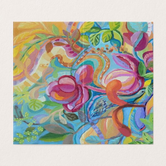 花園の鳥カード (外部フラット)