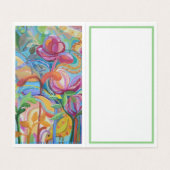 花園の鳥カード (内部フラット)