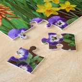 花園の鳥 |カラフル | ジグソーパズル (側面)