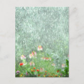 花園はがきの雨の日 ポストカード (正面)