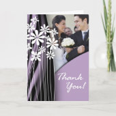 花園は感謝していしています(薄紫) サンキューカード (正面)