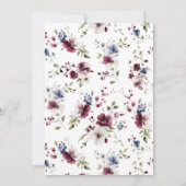 花園ウェディング エレガント 招待状 (裏面)