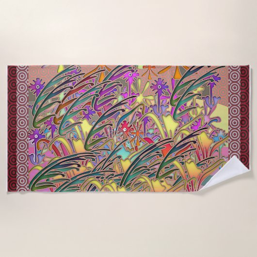 花園ギフト ビーチタオル (正面)