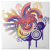 花園パターン タイル (正面)