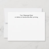 花園ピンクの感謝カード 招待状 (裏面)