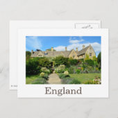 花園付きイギリスの家 ポストカード (正面/裏面)