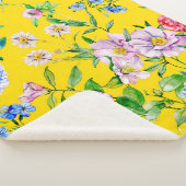 花園水彩イラストレーション シェルパブランケット (3/4)