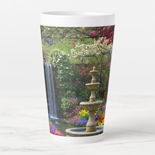 花園風景 カフェラテマグ (正面)