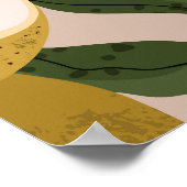 花園：かわいい小さな花模様 ポスター (角)