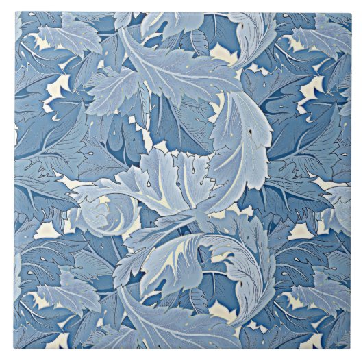 『花園』ウィリアム・モリス文様 タイル (正面)