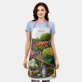 花園 / ガーデナー パーソナライズド エプロン (着用した状態)