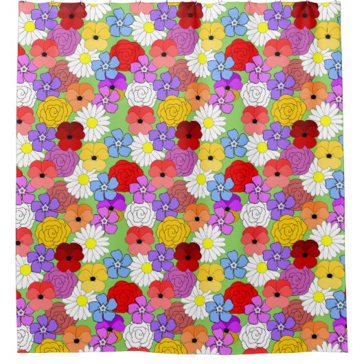 花園 シャワーカーテン (正面)