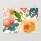 花園 ブライダルシャワーにレシピを持ってきて エンクロージャーカード (裏面)