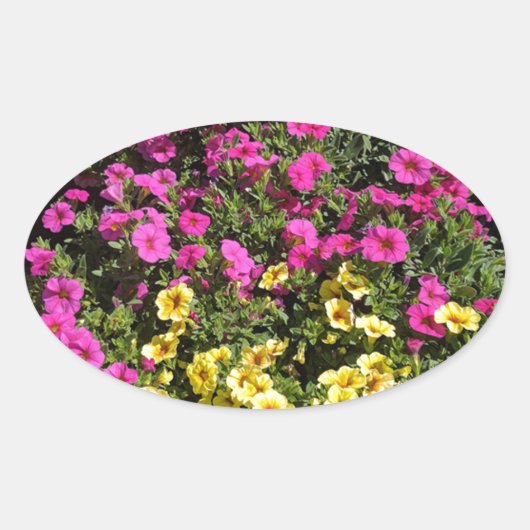 花園 楕円形シール (正面)