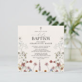 花園　聖なる洗礼　水彩　野の花 招待状 (スタンド正面)