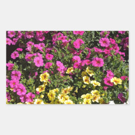 花園 長方形シール