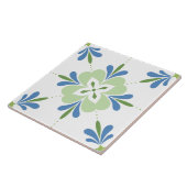 花地中海の青と緑 タイル (側面)