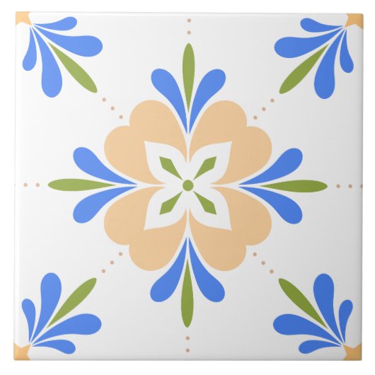 花地中海の タイル (正面)