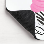 花型女性歌手のカップケーキ マウスパッド (コーナー)