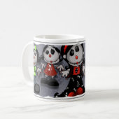 花型女性歌手のゾンビ コーヒーマグカップ (正面左)