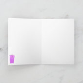 花型女性歌手のバースデー・カード カード (内部)