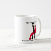 花型女性歌手のブーマーの女性のための熱いママ熱いフラッシュのマグ コーヒーマグカップ (正面右)