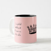 花型女性歌手のマグ ツートーンマグカップ (正面左)