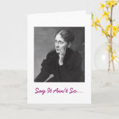 花型女性歌手のユーモアのあるな第40バースデー・カード カード (黄色い花)