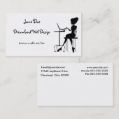 花型女性歌手の名刺 名刺 (正面/裏面)