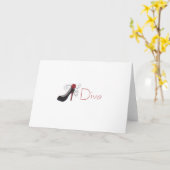 花型女性歌手の挨拶状 カード (黄色い花)