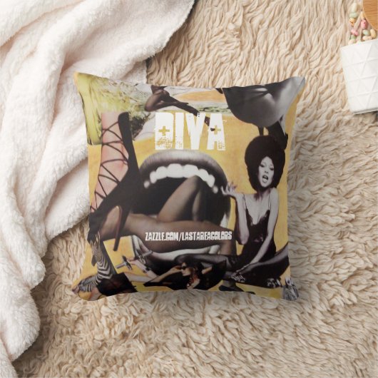 花型女性歌手の枕 クッション (ブランケット)