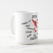 花型女性歌手の義務のコーヒー・マグ コーヒーマグカップ (正面左)