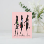 花型女性歌手の郵便はがき ポストカード (スタンド正面)