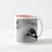 花型女性歌手の飲料のマグ ツートーンマグカップ (正面右)