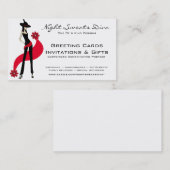 花型女性歌手カード 名刺 (正面/裏面)