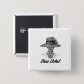 花型女性歌手ボタン 缶バッジ (正面&裏面)