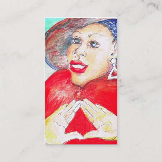 花型女性歌手愛 名刺 (正面)