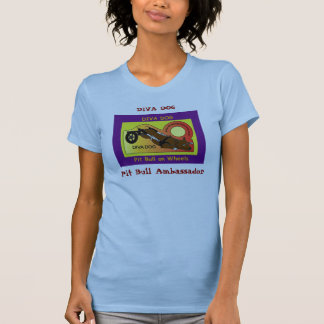 花型女性歌手犬の紫色の女性タンクトップ Tシャツ