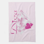 花型女性歌手 キッチンタオル (縦)