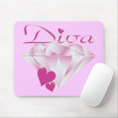 花型女性歌手 マウスパッド (マウス)