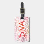 花型女性歌手 ラゲッジタグ (正面縦)