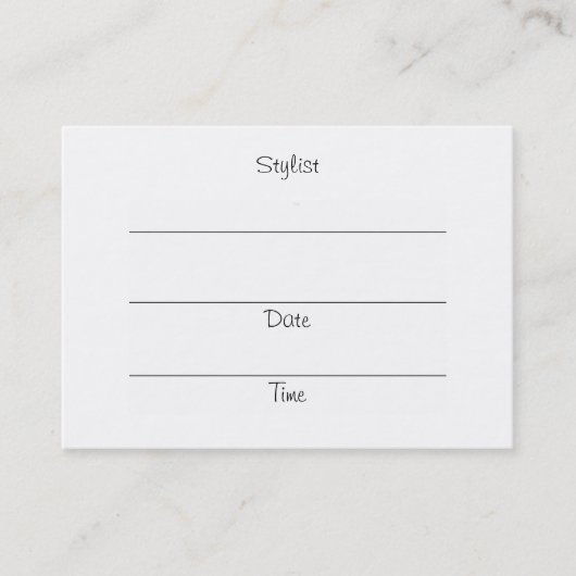 花型女性歌手(赤い頭部)のアポイントメントカードをまたはぽっちゃりしたせん断して下さい 予約カード (正面)