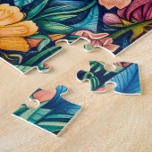 花壇に咲くハリネズミ ジグソーパズル (側面)