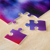 花壇の上の愛らしいチューリップの花を春 ジグソーパズル (側面)