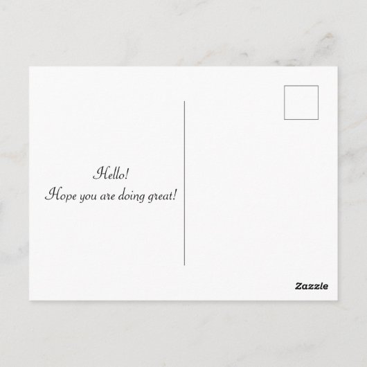 花壇の猫 ポストカード (裏面)