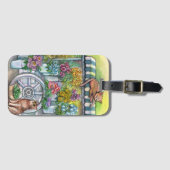 花壇の猫 ラゲッジタグ (正面横)