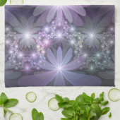 花壇トレンディー光沢のある抽象芸術フラクタルアート キッチンタオル (折り畳み)