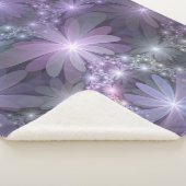 花壇トレンディー光沢のある抽象芸術フラクタルアート シェルパブランケット (3/4)