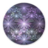 花壇トレンディー光沢のある抽象芸術フラクタルアート セラミックノブ (正面)